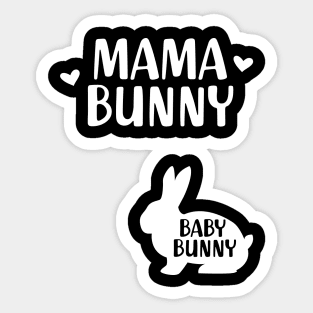 Pregnancy - Mama bunny Baby Bunny Sticker